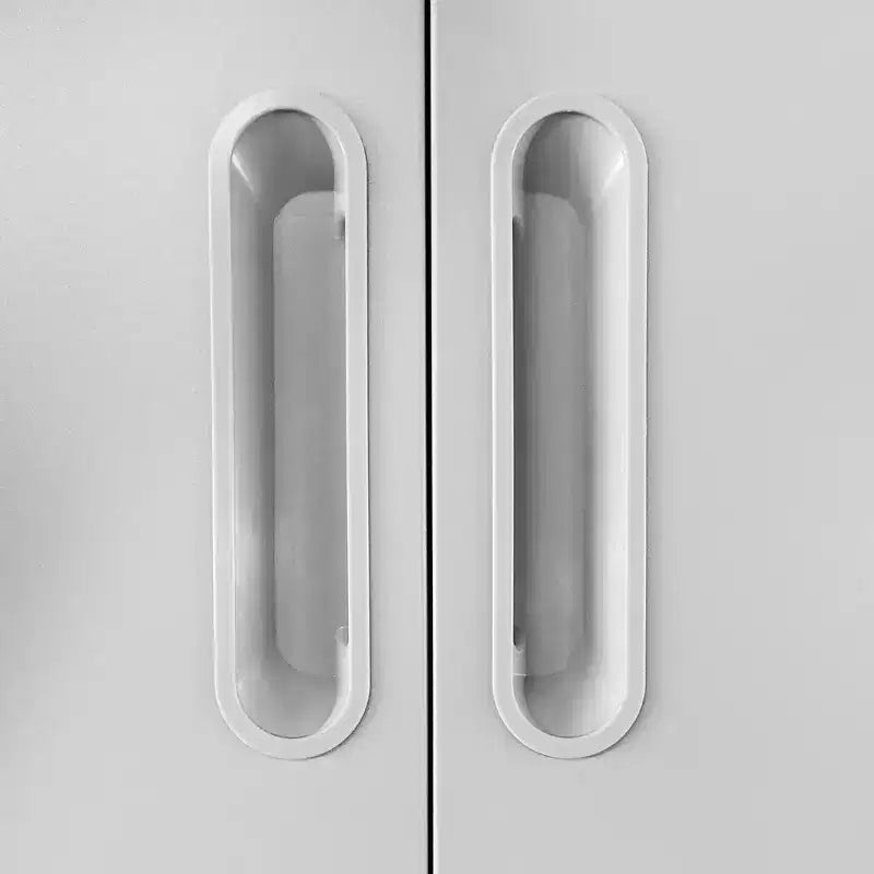Armoire de garage robuste en acier 71H avec roulettes et serrure - Étagères réglables, portes battantes, organiseur mobile pour garage/maison/bureau/école