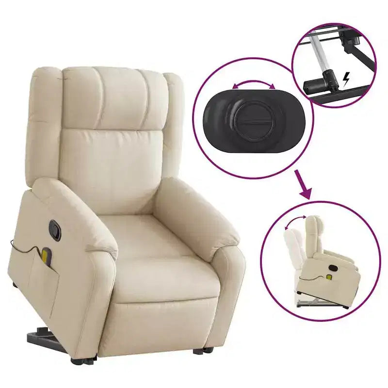 Fauteuil de massage inclinable électrique XL