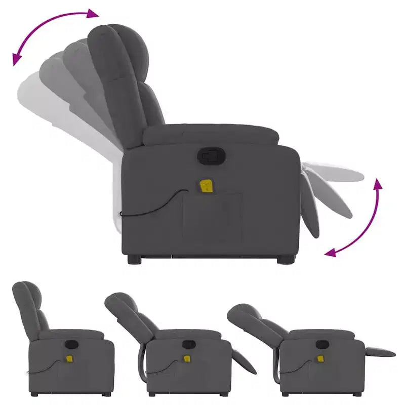 Fauteuil de massage inclinable électrique XL