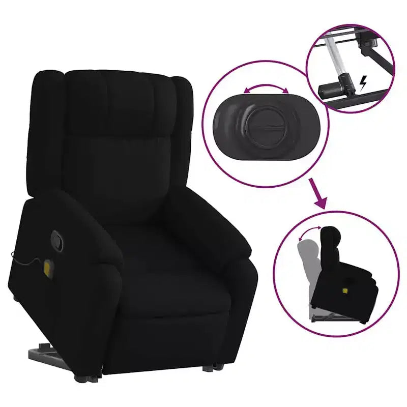 Fauteuil de massage inclinable électrique XL