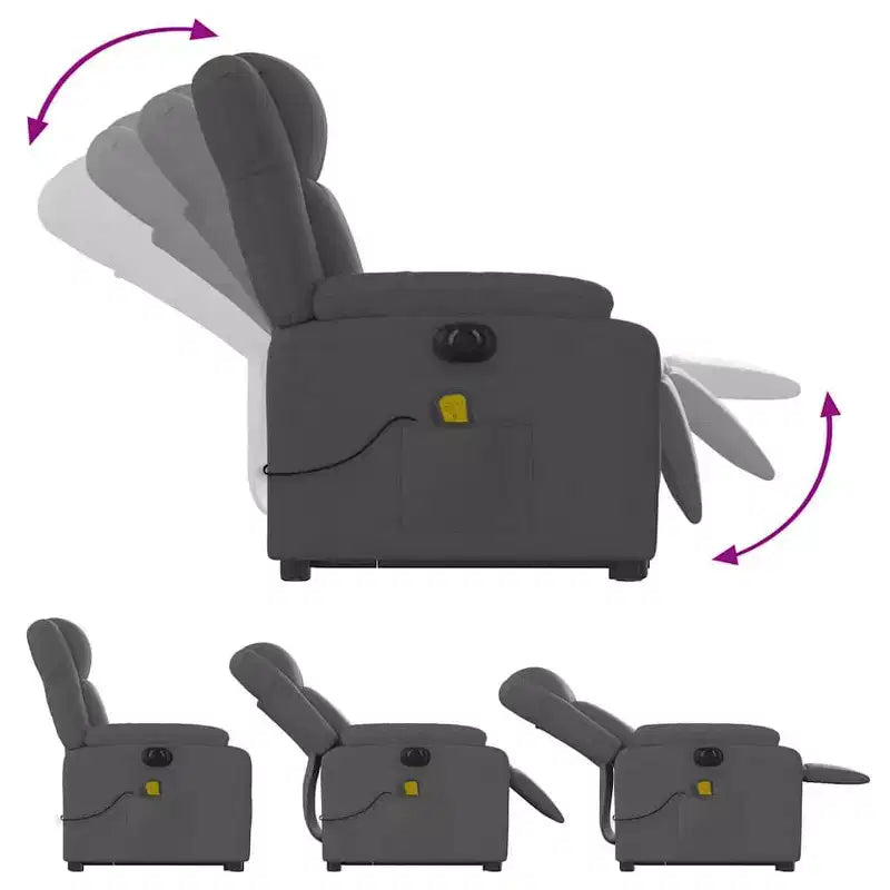 Fauteuil de massage inclinable électrique XL