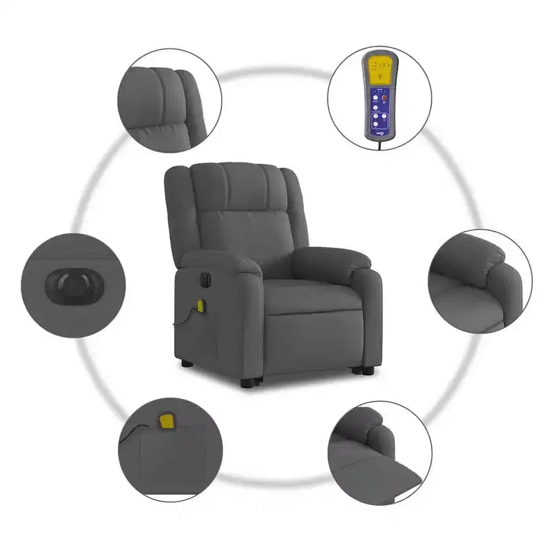 Fauteuil de massage inclinable électrique XL