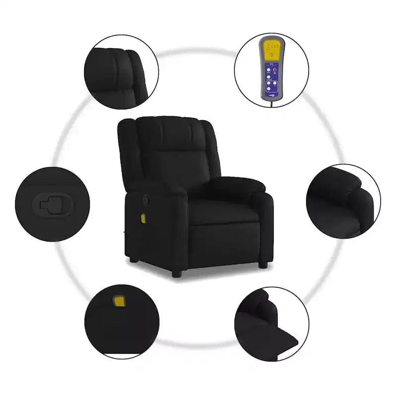 Fauteuil de massage inclinable électrique XL