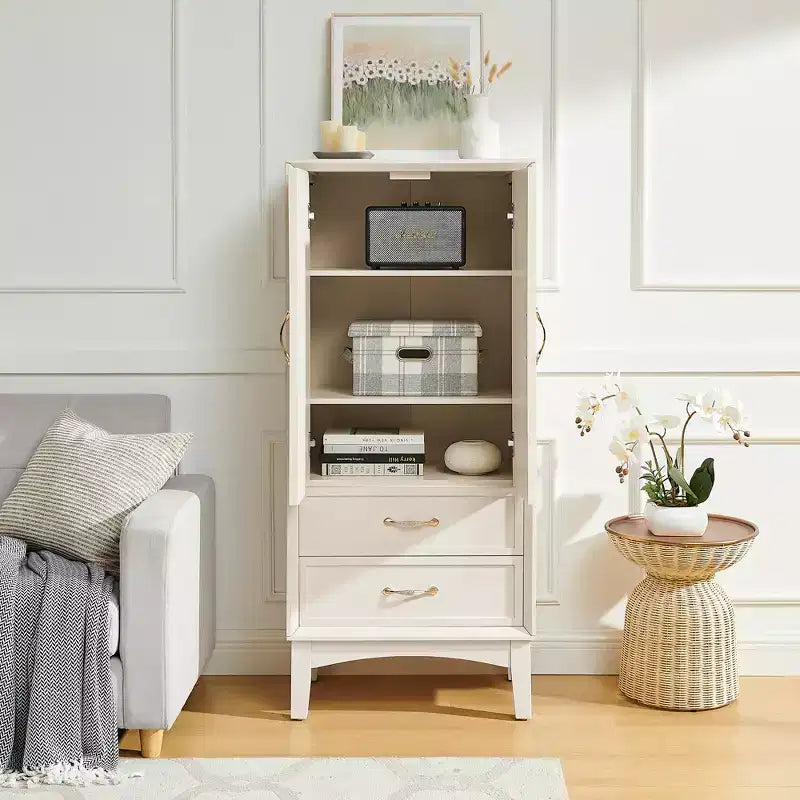 Garde-manger de cuisine de 136 cm de haut, buffet moderne avec tiroirs pour entrée, couloir, salon, cuisine