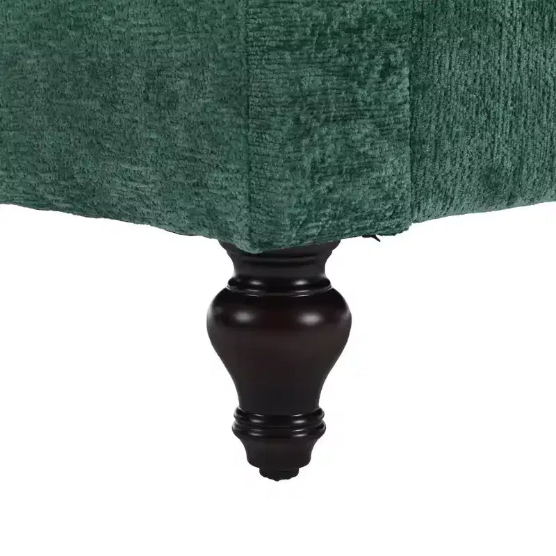 Canapé 2 places en tissu chenille style moderne milieu de siècle, canapé rembourré pour salon et chambre, pieds en bois marron