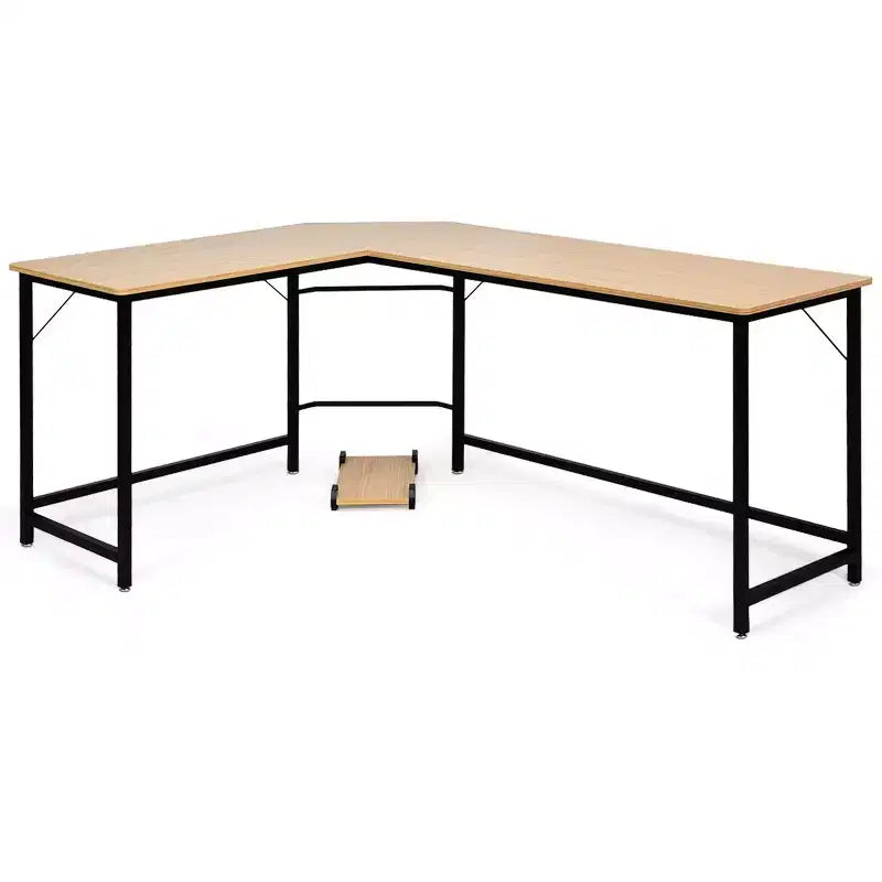 Bureau d'angle en L pour ordinateur, poste de travail, table de jeu et bureau à domicile