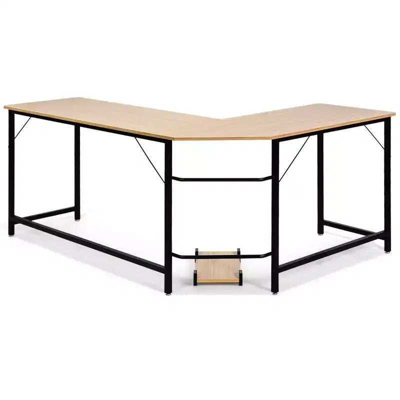 Bureau d'angle en L pour ordinateur, poste de travail, table de jeu et bureau à domicile