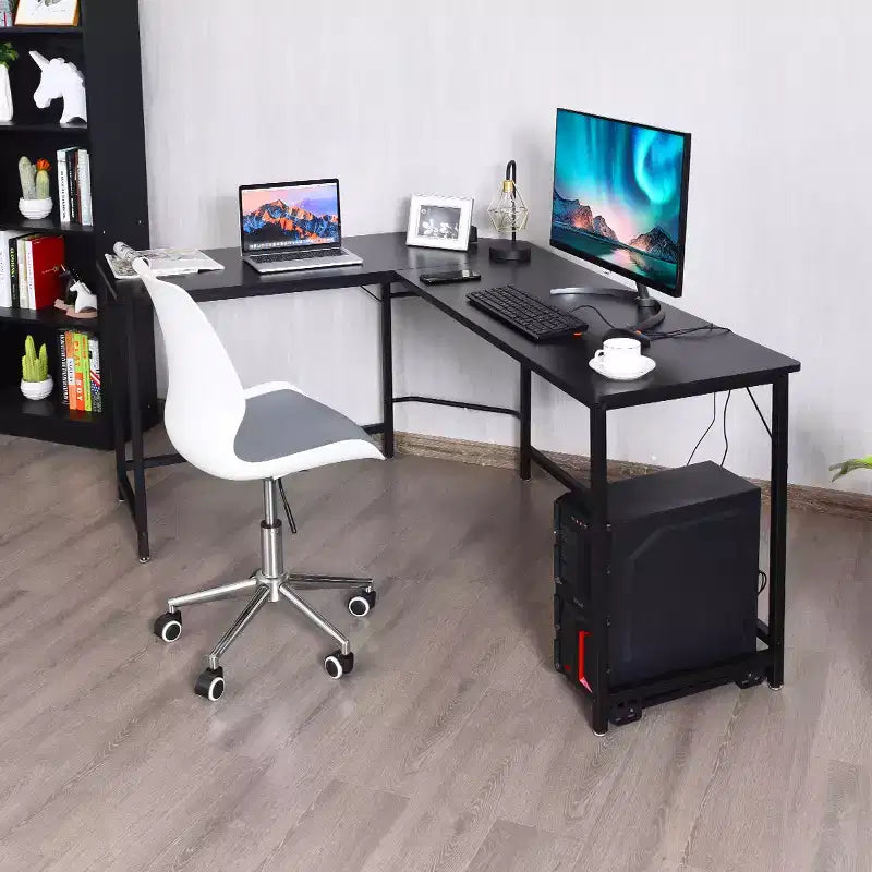 Bureau d'angle en L pour ordinateur, poste de travail, table de jeu et bureau à domicile