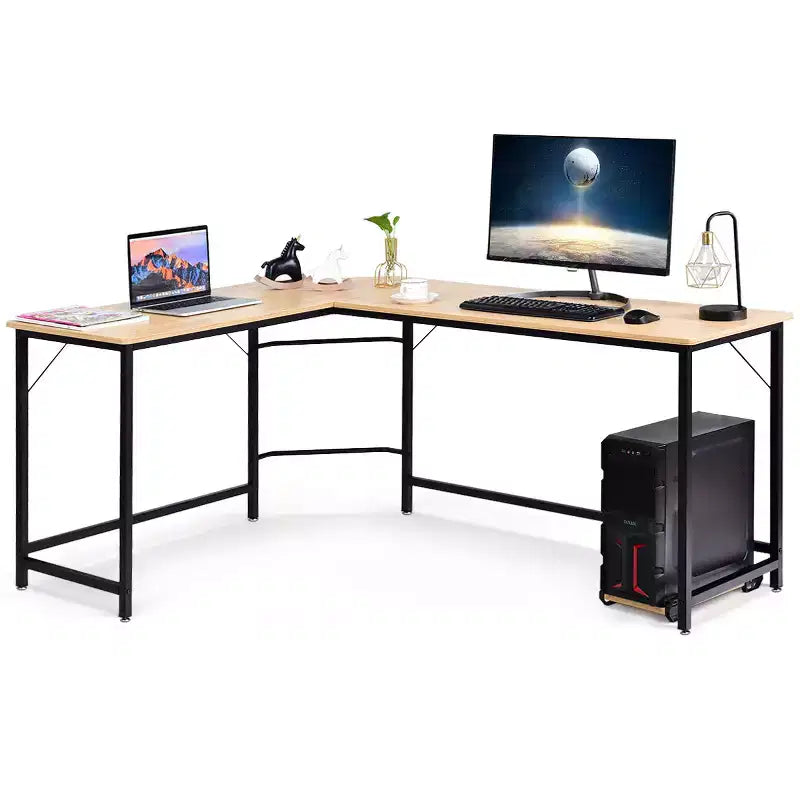 Bureau d'angle en L pour ordinateur, poste de travail, table de jeu et bureau à domicile